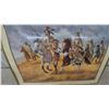 Image 2 : Framed Print of Native American Horsemen by Michael Gentry, with COA