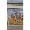 Image 5 : Framed Print of Native American Horsemen by Michael Gentry, with COA