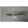Image 1 : First Nations-Style Wood and Fur Tomahawk with Stone and Leather Wrap