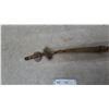 Image 6 : First Nations-Style Wood and Fur Tomahawk with Stone and Leather Wrap