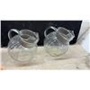 Image 2 : Vintage Anchor Hocking Fire King Lustreware Pineapple Vases and Tilted Ball Jugs
