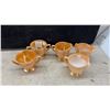 Image 4 : Vintage Anchor Hocking Fire King Lustreware Pineapple Vases and Tilted Ball Jugs
