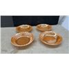 Image 7 : Vintage Anchor Hocking Fire King Lustreware Pineapple Vases and Tilted Ball Jugs