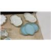 Image 2 : Vintage Anchor Hocking Mid-Century Lot: Ruby Red Vases, Fire King Mugs, Jars, Platters