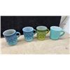Image 4 : Vintage Anchor Hocking Mid-Century Lot: Ruby Red Vases, Fire King Mugs, Jars, Platters