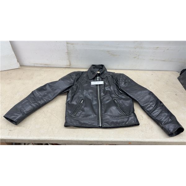 Vintage Bristol Leather Motorcycle Jacket, 22” Across Chest