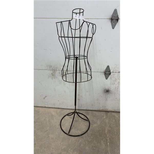 Vintage Mid-Century Full-Size Wire Dress Form Mannequin