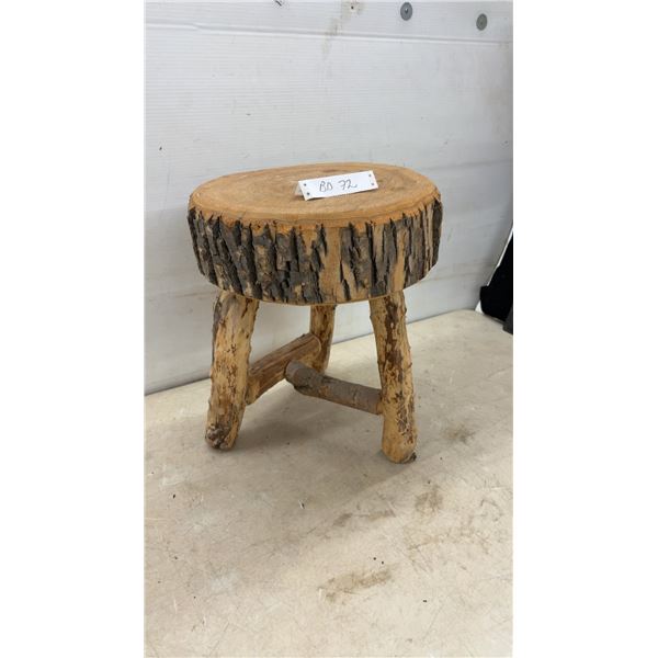 Rustic Wooden Log Stool, Heavy and Sturdy