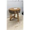 Image 1 : Rustic Wooden Log Stool, Heavy and Sturdy