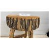 Image 3 : Rustic Wooden Log Stool, Heavy and Sturdy