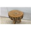 Image 4 : Rustic Wooden Log Stool, Heavy and Sturdy