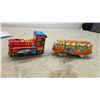 Image 3 : Vintage 1950s Schuco West German Tin Toy "Toboggan" Roller Coaster with Wind-Up Cars, in Box