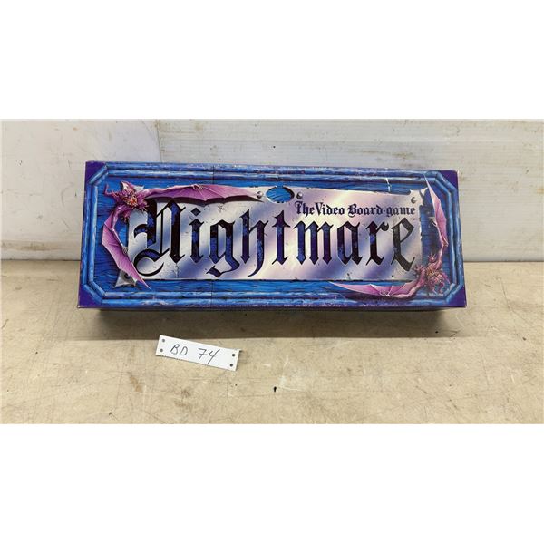 Vintage Nightmare Video Board Game by Chieftain Products Inc.