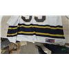 Image 6 : SP H.W. Sellers #33 Hockey Jersey, White and Navy Blue with Gold Accents, Size TG/XL