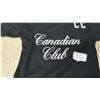Image 2 : Canadian Club Hockey Jersey, Black and White with Gold Trim, "CC" sz. Xl