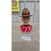 Image 1 : Royal Canadian Mounted Police (RCMP) Officer Bust Stein with Hinged Lid and Handle
