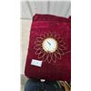 Image 1 : Mid-Century Modern Sunburst Wall Clock, Model No. 60, and Power Cord. 15” diameter. Working