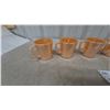 Image 2 : Six Fire-King Peach Luster D-Handle Mugs
