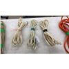 Image 2 : 8 Black Extension Cords, 8' to 18'