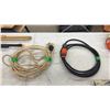 Image 4 : 8 Black Extension Cords, 8' to 18'
