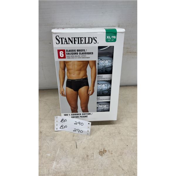 Stanfield's Classic Briefs, 6-Pack, Size XL/TG 42”-44”, 100% Organic Combed Cotton