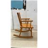 Image 2 : Child's Wooden Rocking Chair and Plastic Chair with Umbrella