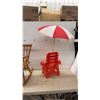 Image 7 : Child's Wooden Rocking Chair and Plastic Chair with Umbrella