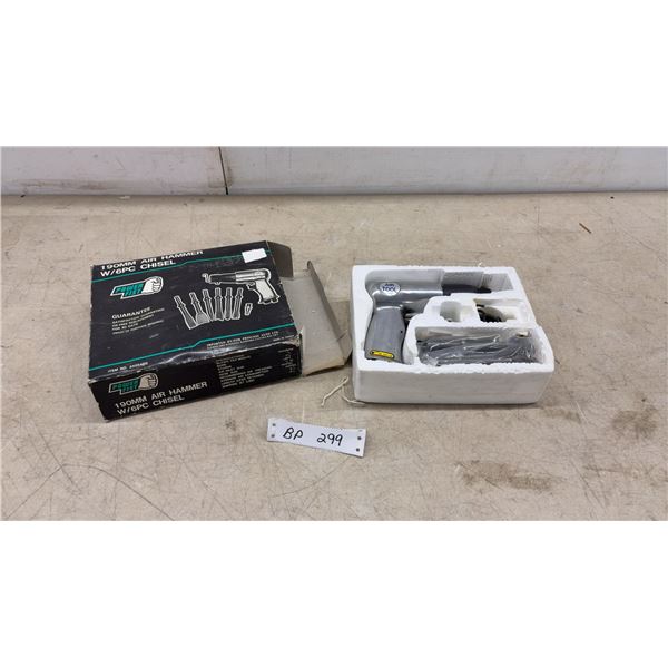190mm Air Hammer and 6-Piece Chisel Set, New in Box
