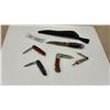 Image 1 : Vintage Rica Solingen Fixed Blade Hunting Knife with Sheath and Four Vintage Jack Knives