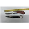 Image 5 : Vintage Rica Solingen Fixed Blade Hunting Knife with Sheath and Four Vintage Jack Knives