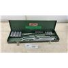 Image 1 : SK Metal Tool Box with 12 Sockets, 6 Wrenches, and 1/2” Extension