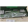 Image 4 : SK Metal Tool Box with 12 Sockets, 6 Wrenches, and 1/2” Extension