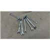 Image 4 : Assorted SAE Combination, Open-End, and Box-End Wrenches and Socket Sets on Rails