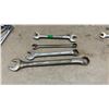 Image 6 : Assorted SAE Combination, Open-End, and Box-End Wrenches and Socket Sets on Rails