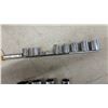 Image 9 : Assorted SAE Combination, Open-End, and Box-End Wrenches and Socket Sets on Rails