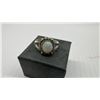 Image 3 : Nine Women's Fashion Rings with Opal, Turquoise, and Blue and White Cabochons