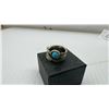 Image 7 : Nine Women's Fashion Rings with Opal, Turquoise, and Blue and White Cabochons