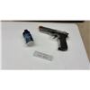 Image 1 : Beretta M9/92FS Clear Airsoft Pistol with Magazine and 500 BBs Container (75% Full)