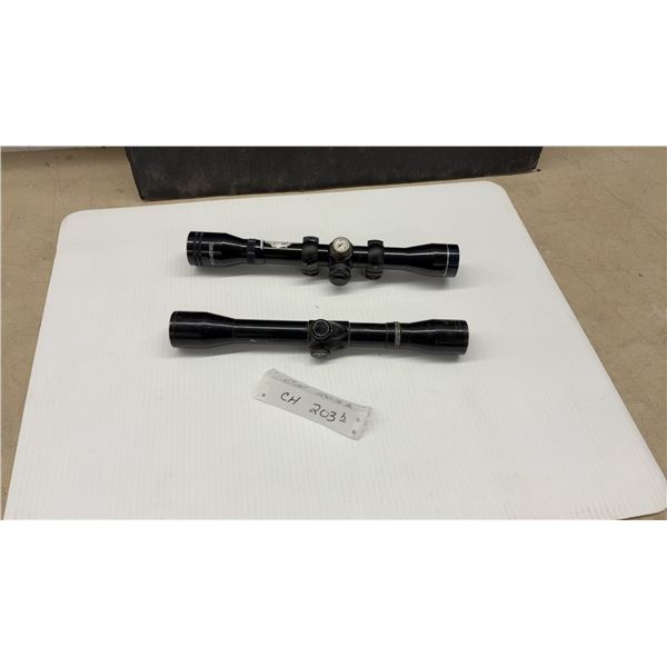 Tasco and Weaver Rifle Scopes, Including K4 Fixed 4 and V7 Variable 2-7 Models