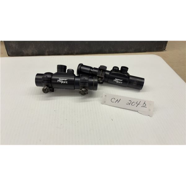 Pair of Tasco ProPoint Red Dot Sights with Mounting Rings