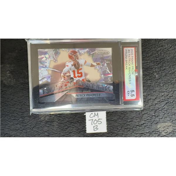 Graded Patrick Mahomes KC Chiefs Football Card