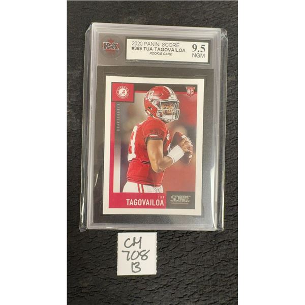 Graded Tua Tagovailoa Rookie Football Card