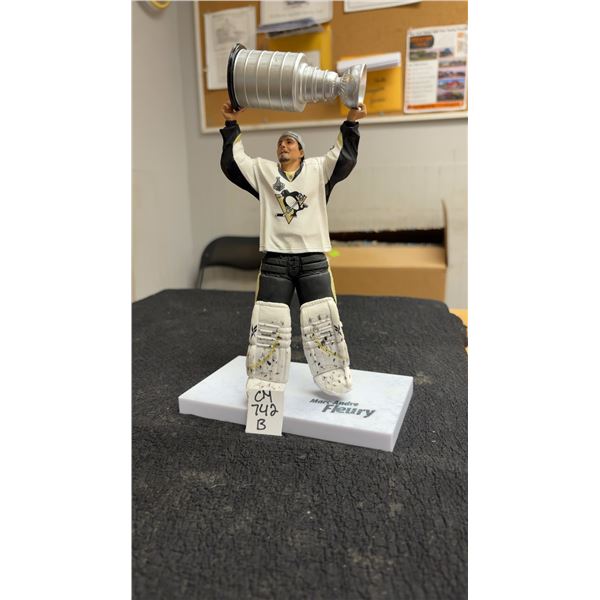 Marc-Andre Fleury With Stanley Cup Pittsburgh Penguins Figure