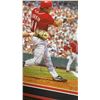 Image 6 : Signed Framed Barry Larkin Cincinnati Red 19.75” x19.75”