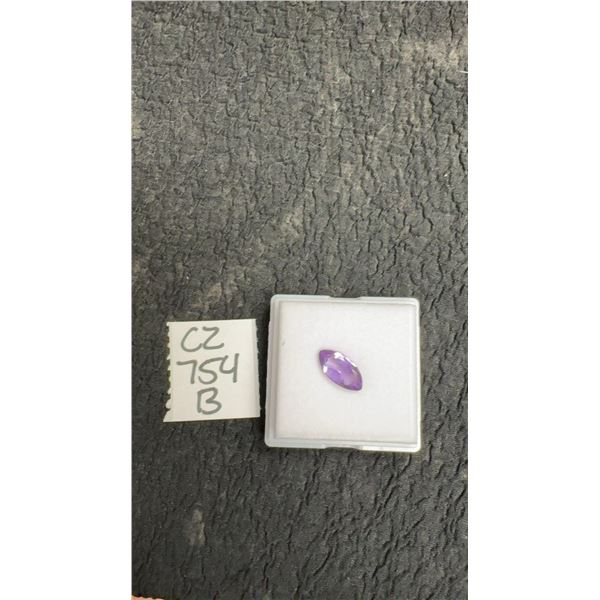2.5 Carat Natural Royal Amethyst Untreated Marquise Cut Gemstone, 6.8mm x 14.0mm, Retail $290
