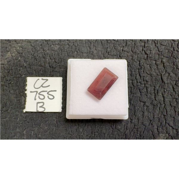18.5ct Natural Untreated Ruby, Emerald Cut, 10.5mm x 18.3mm
