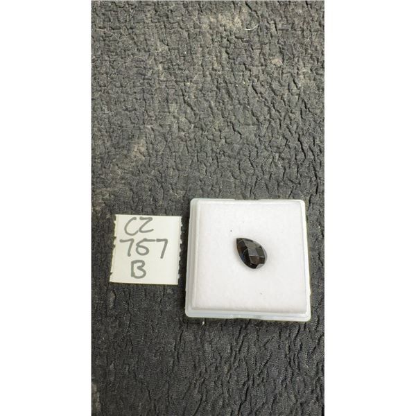 2.8 Carat Natural Black Onyx Untreated Pear Cut Gemstone, 8.0mm x 11.9mm, Retail $240