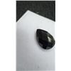 Image 7 : 2.8 Carat Natural Black Onyx Untreated Pear Cut Gemstone, 8.0mm x 11.9mm, Retail $240