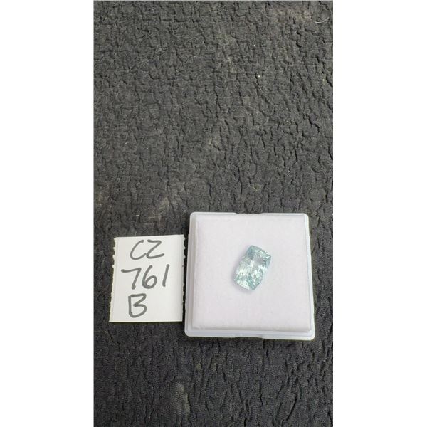 4.9ct Natural Untreated Aquamarine, Emerald Cut, 8.2mm x 12.9mm, Retail $980
