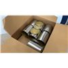 Image 2 : Ives-Way Can Sealer Model No. 400, and Box of Cans with Lids